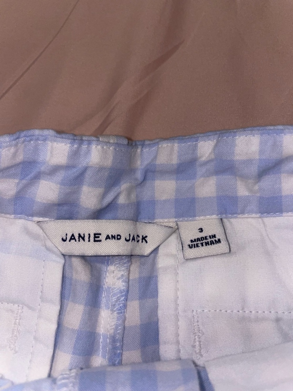 Kids Gingham Shorts - Picture 4 of 9
